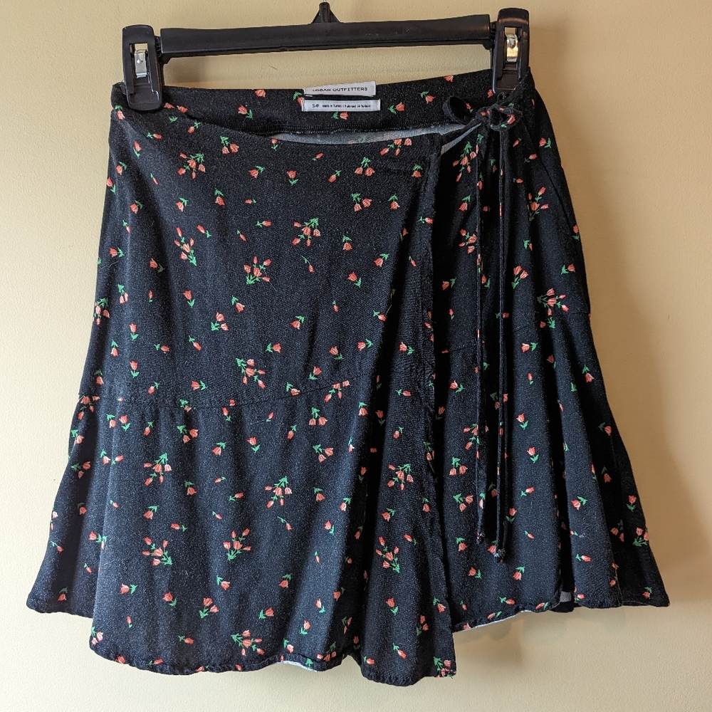 Urban Outfitters Floral Wrap Skirt